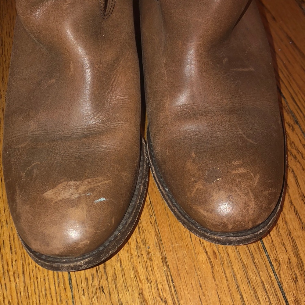 Frye Leather Brown Boots knee high size 8.5 - Picture 3 of 8
